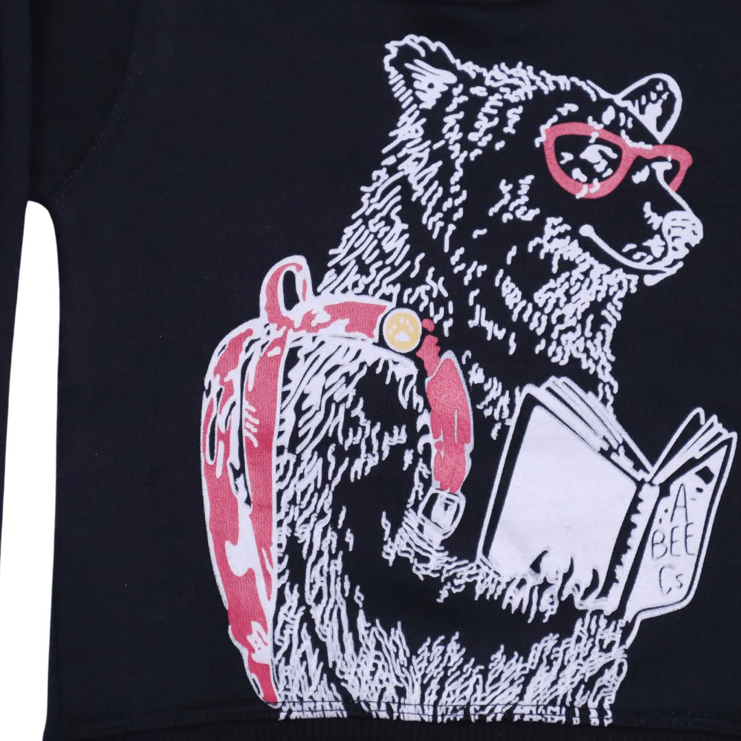 Black Bear Tracksuit (Fleece) - Miniwears