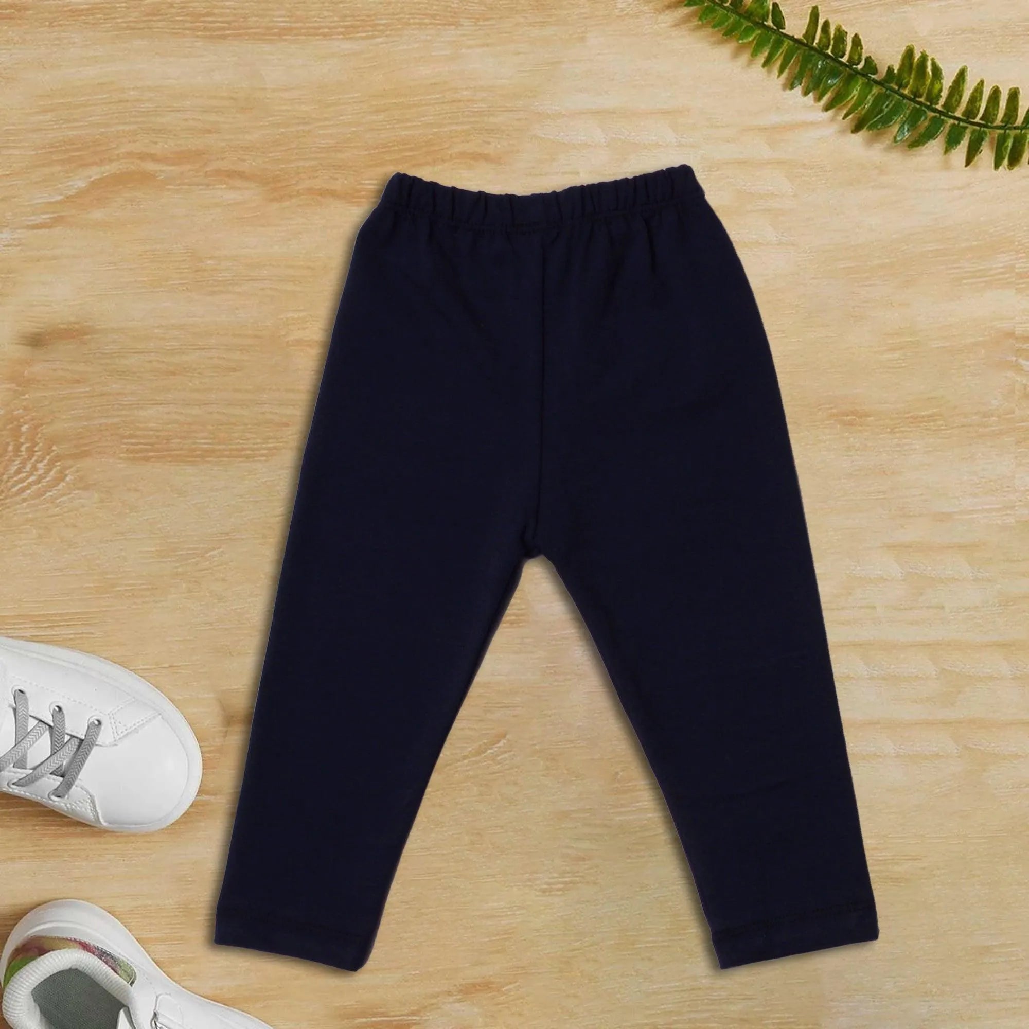 Black Colored girls cotton tights - Miniwears