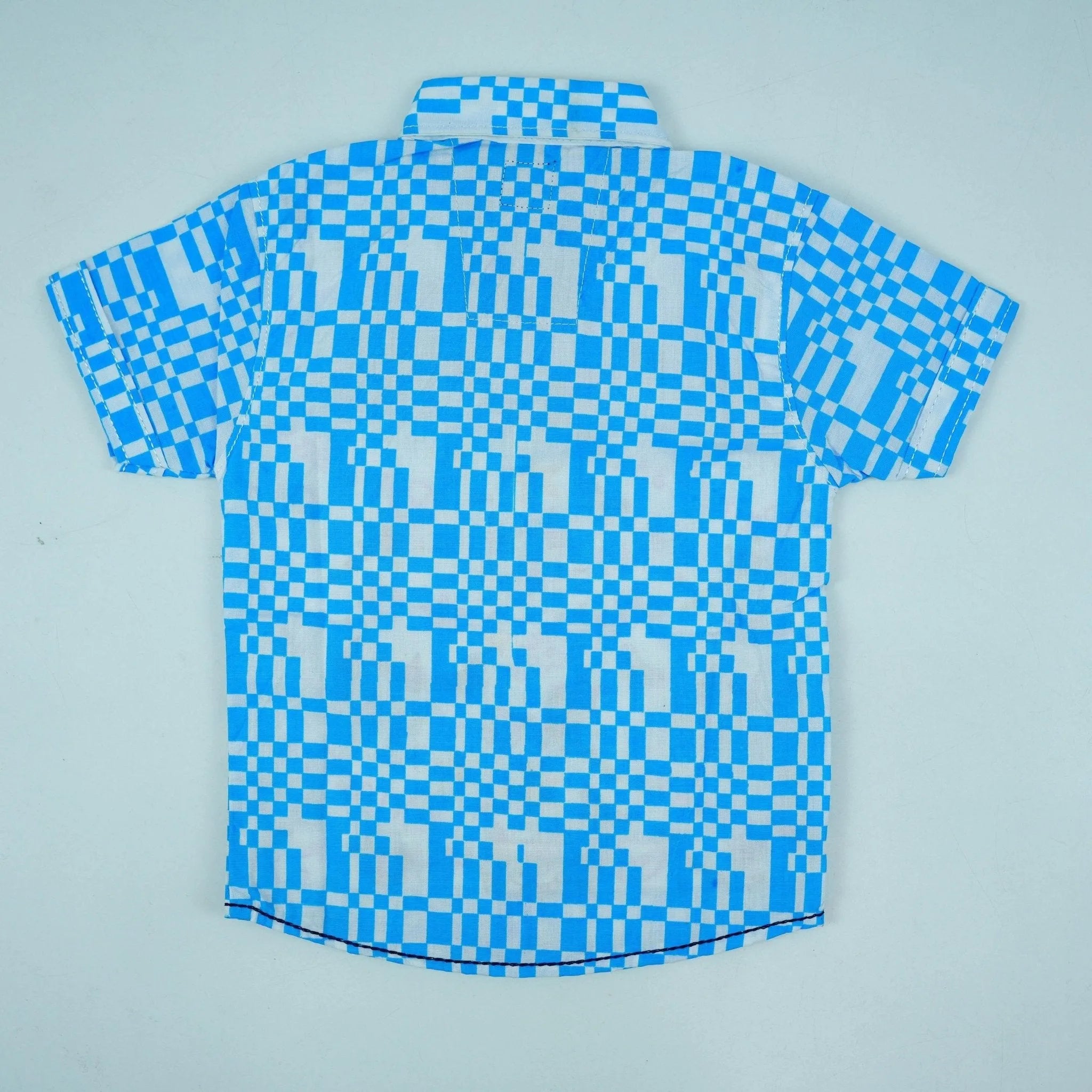Blue Cotton Dress Shirt - Miniwears