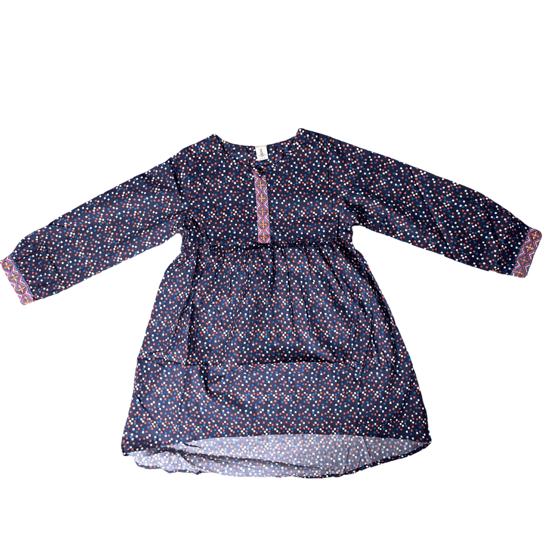Blue Polka Dotted Kurti - Miniwears