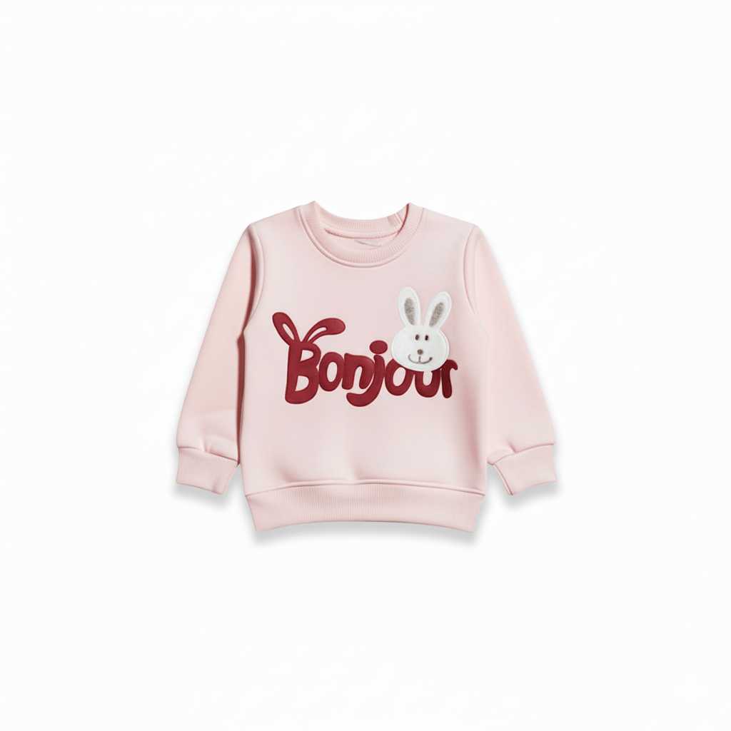 Bonjour Light Pink Tracksuit - Miniwears