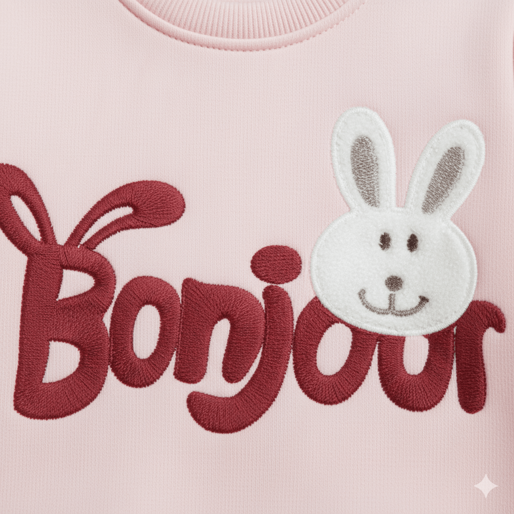Bonjour Light Pink Tracksuit - Miniwears