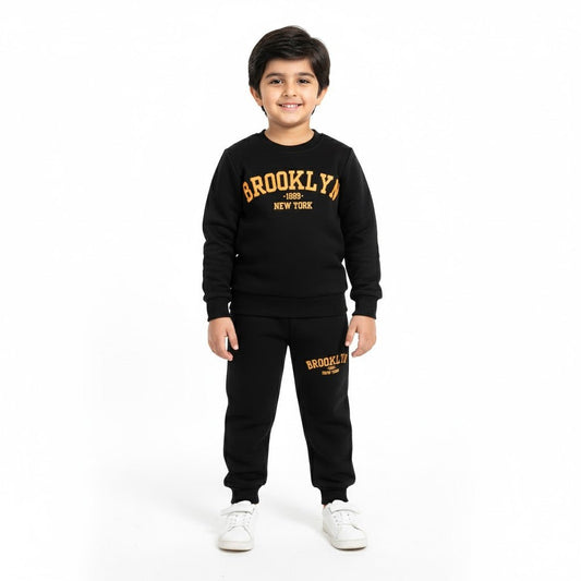 Brooklyn Black Tracksuit - Miniwears