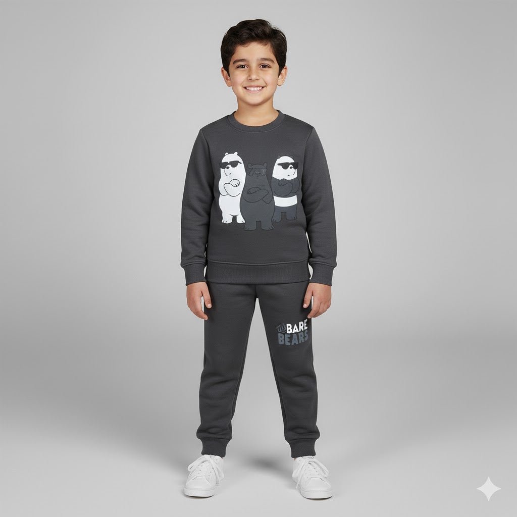 Cool Bears Dark Gray Tracksuit - Miniwears