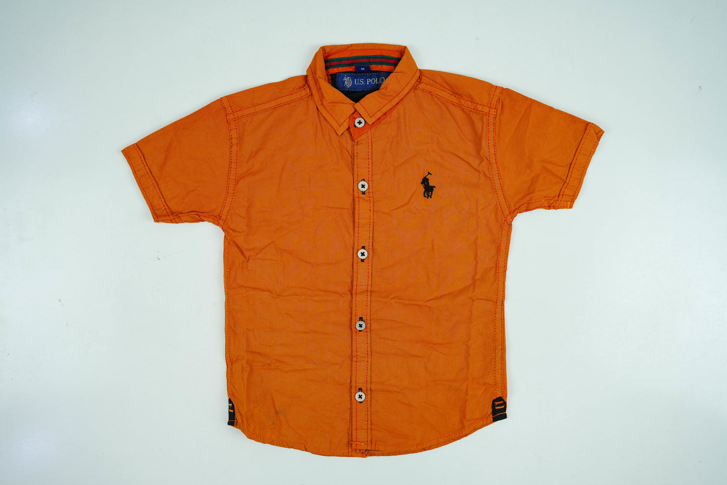 Orange Polo Shirt For Boys - Miniwears