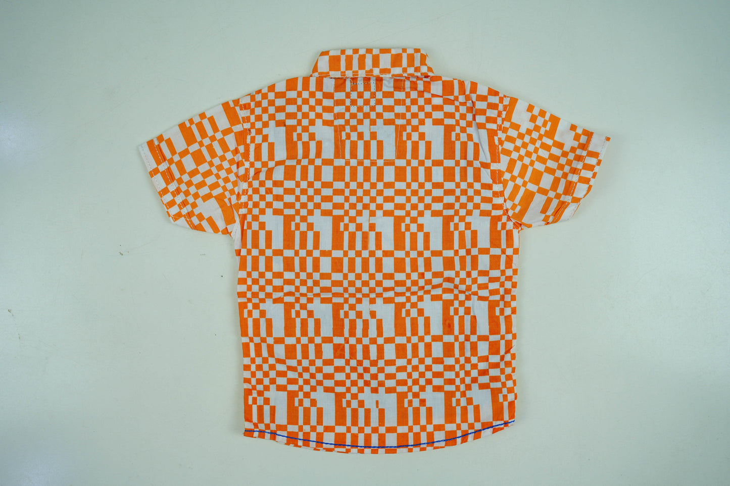 Orange Cotton Dress Shirt - Miniwears