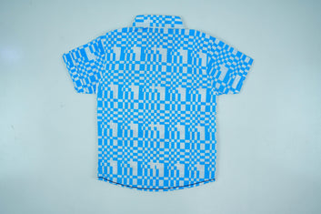 Blue Cotton Dress Shirt