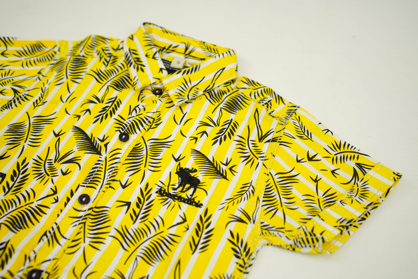 Yellow Colored Cotton Dress Shirt - Miniwears