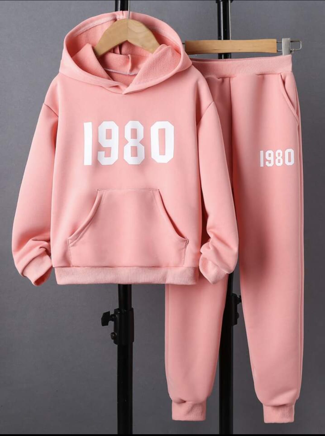 Pink Fleece Tracksuit for girls - Miniwears