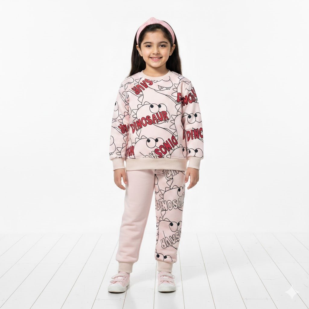 Dinosaur Pink Tracksuit - Miniwears