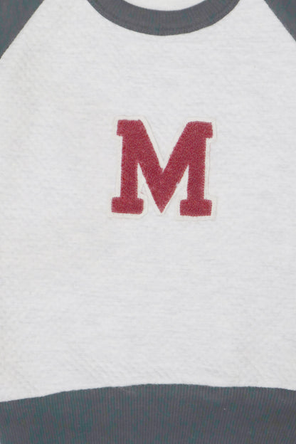 White "M" Tracksuit (Fleece 350gsm) - Miniwears