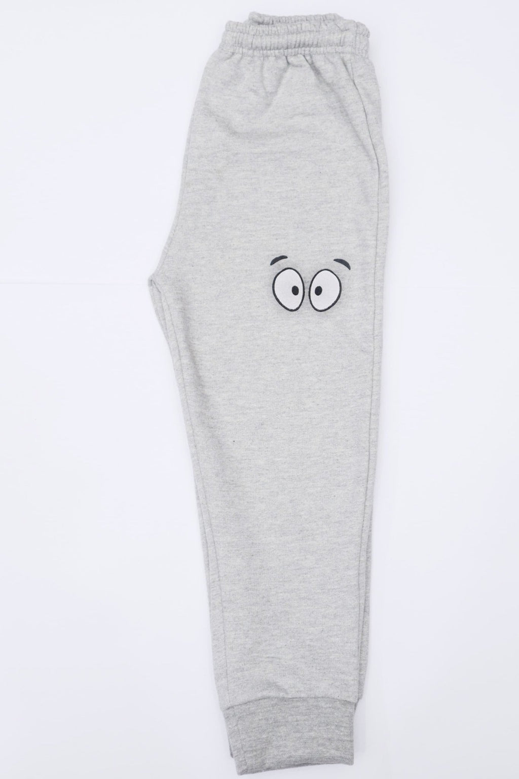 Eyes Tracksuit Heather Grey (cotton fleece 3 season stuff) - Miniwears