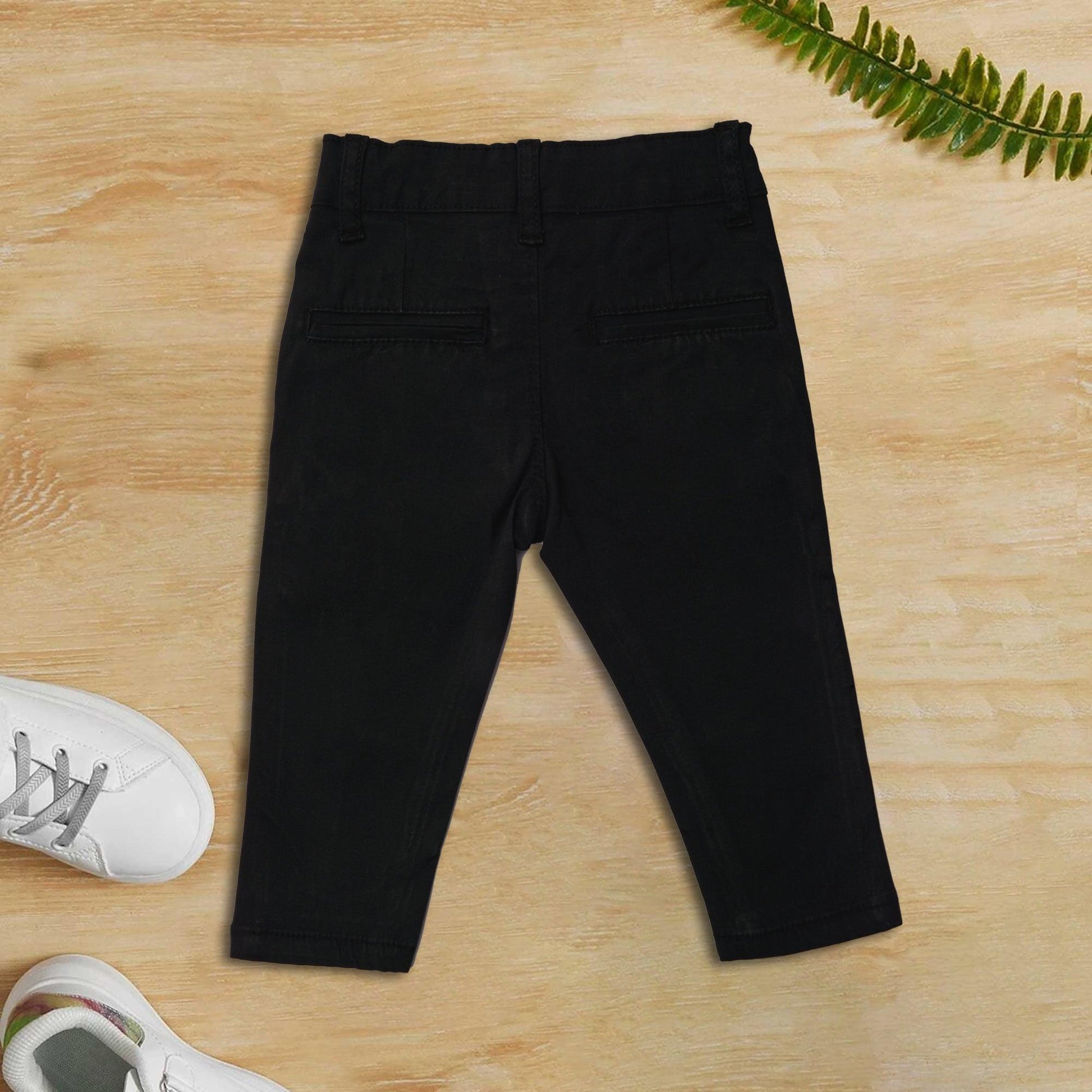 Black Cotton pants - Miniwears