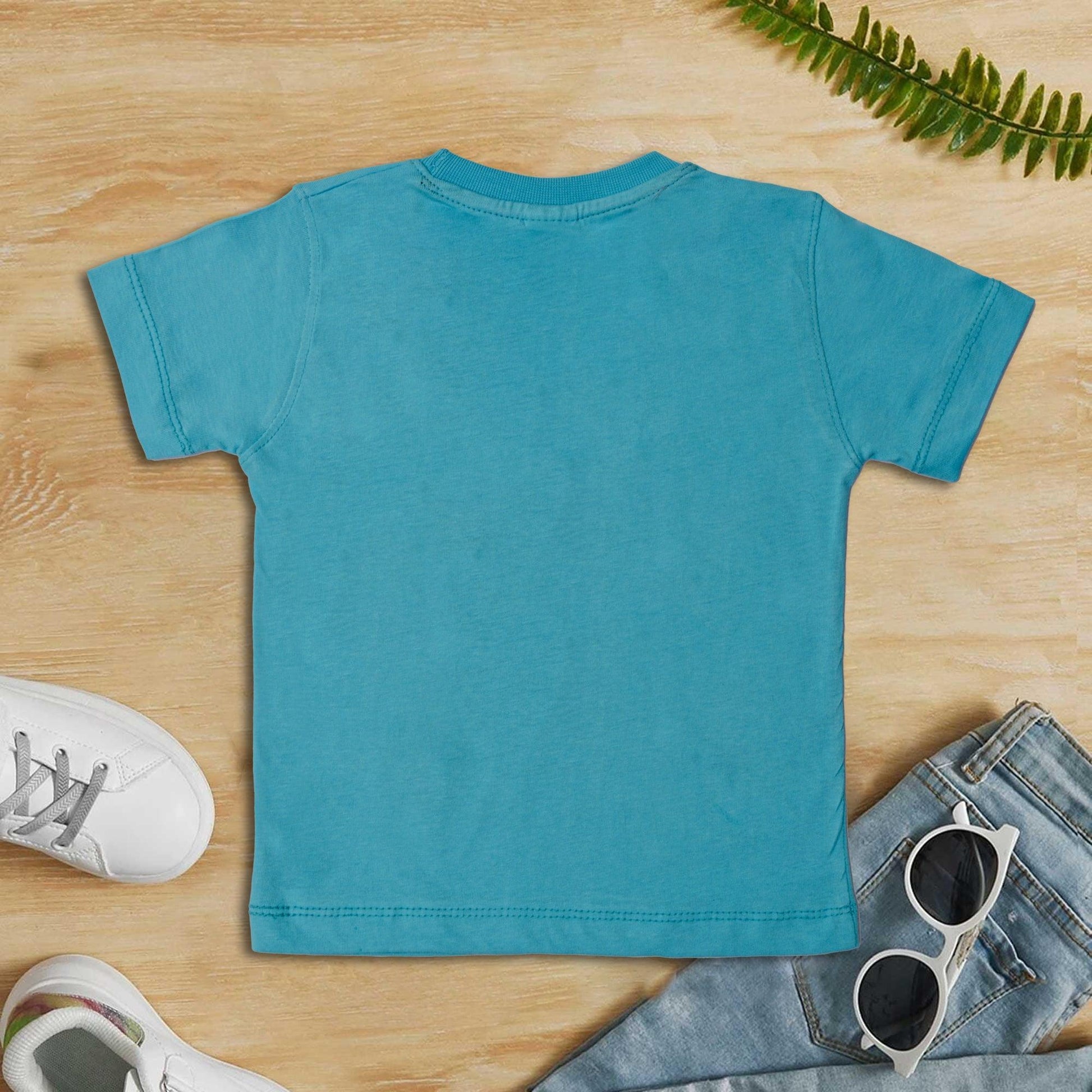 Girls Cotton Tshirt Blue - Miniwears