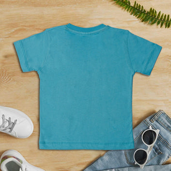 Girls Cotton Tshirt Blue
