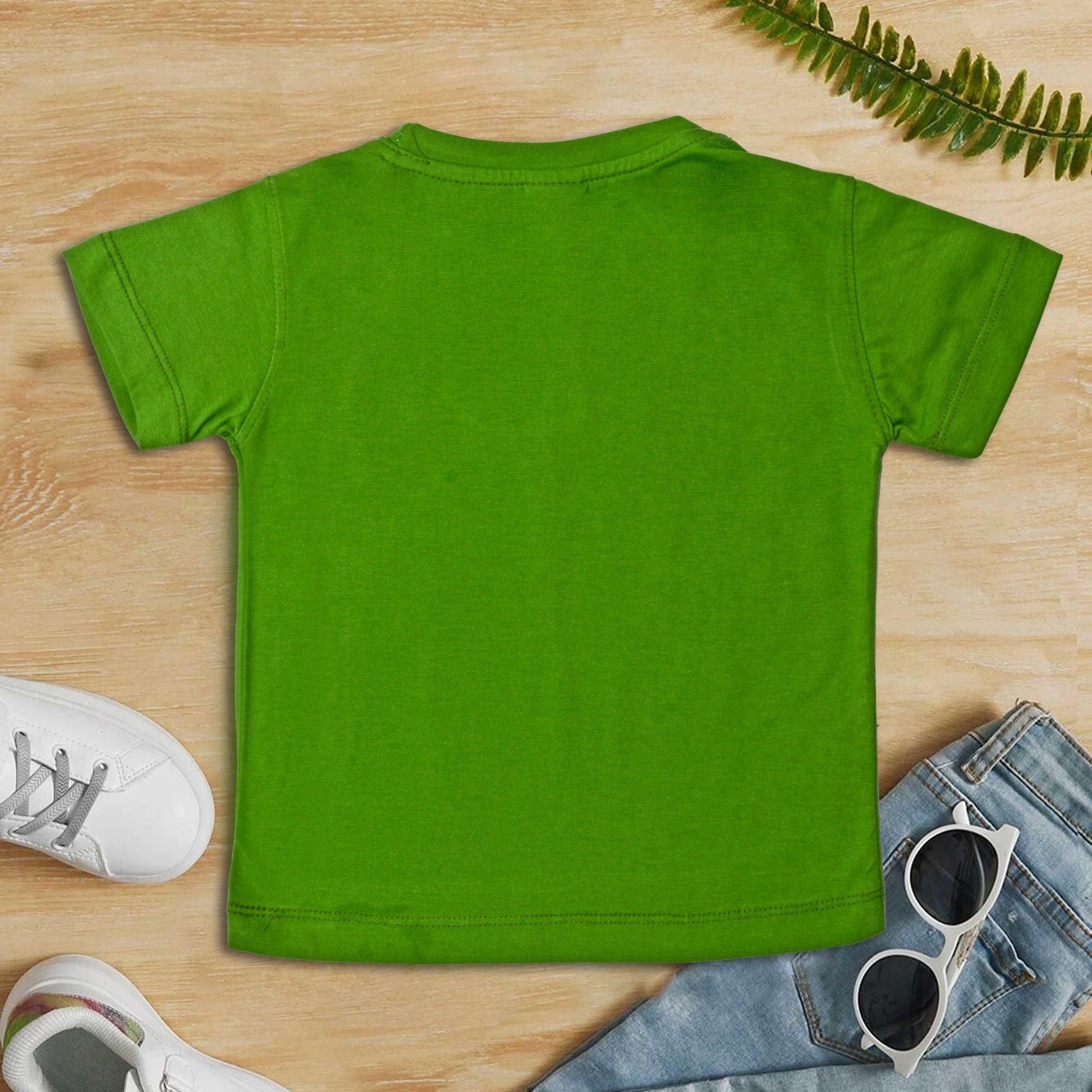 Girls Cotton Green Tshirt - Miniwears