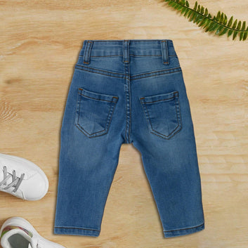 100% Pure Denim Pants for Girls (Light Blue)