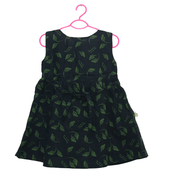 Girls Black Green Top - Miniwears