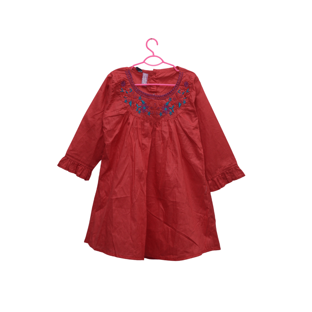 Girls Red Kurti - Miniwears