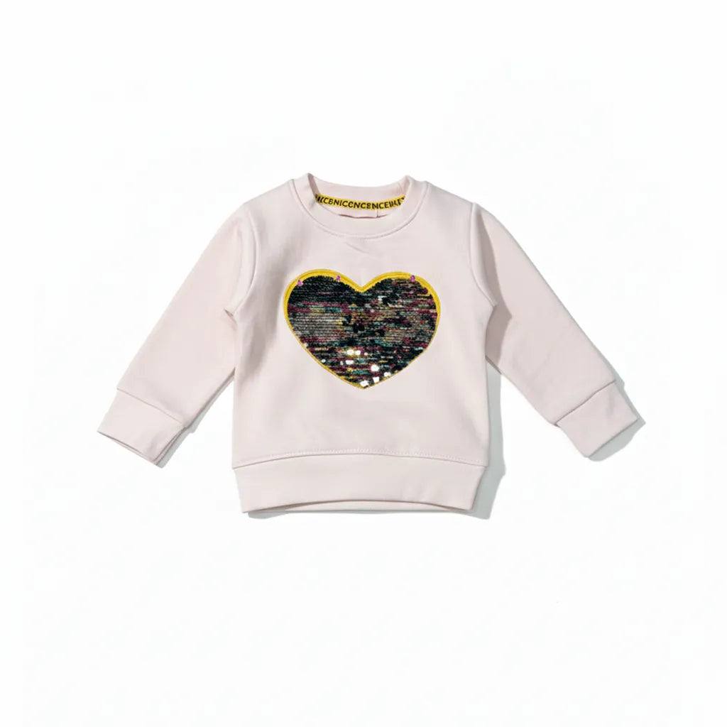 Heart Baby Pink Tracksuit - Miniwears