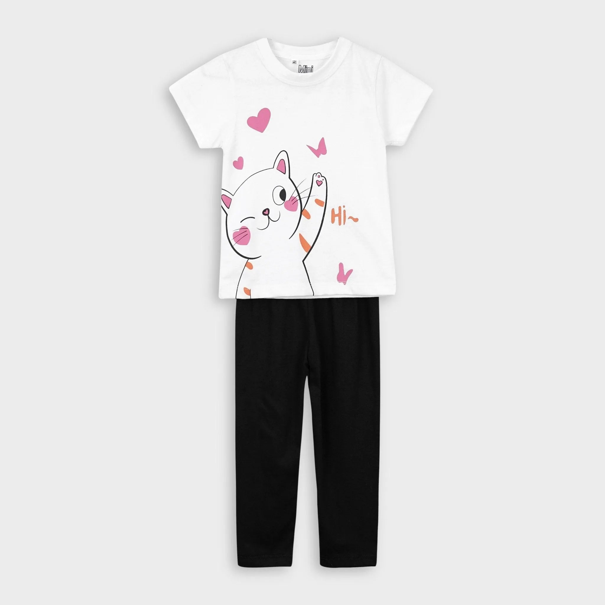 Hi Kitty T-Shirt & Trouser Set - Miniwears