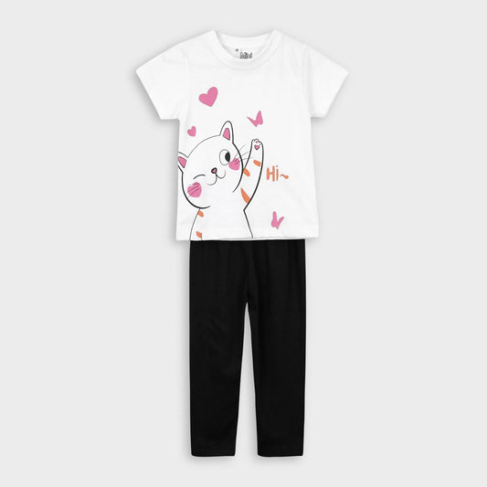 Hi Kitty T-Shirt & Trouser Set - Miniwears