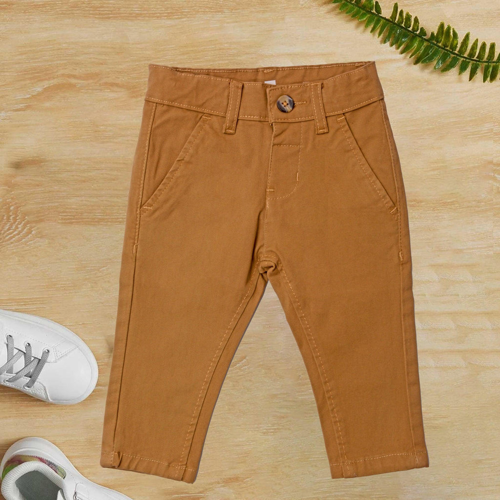 Khaki Cotton pants - Miniwears