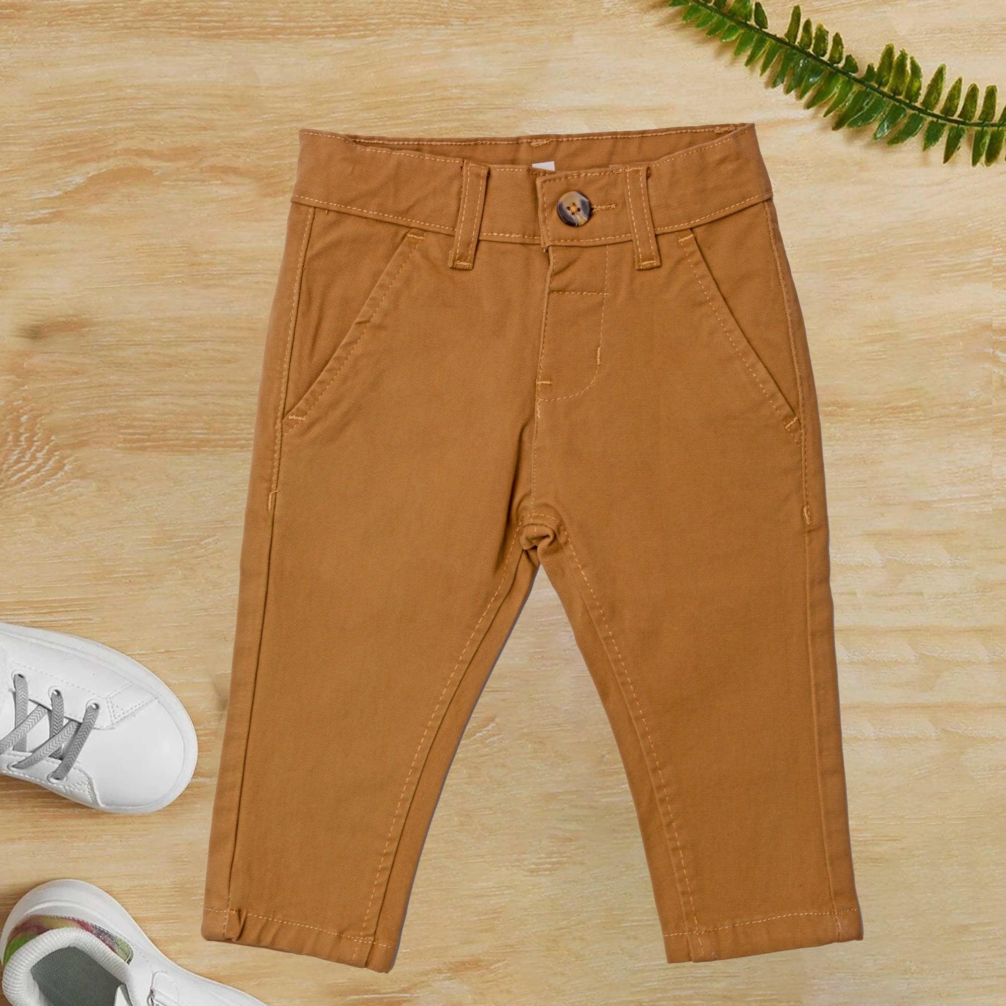 Khaki Cotton pants - Miniwears