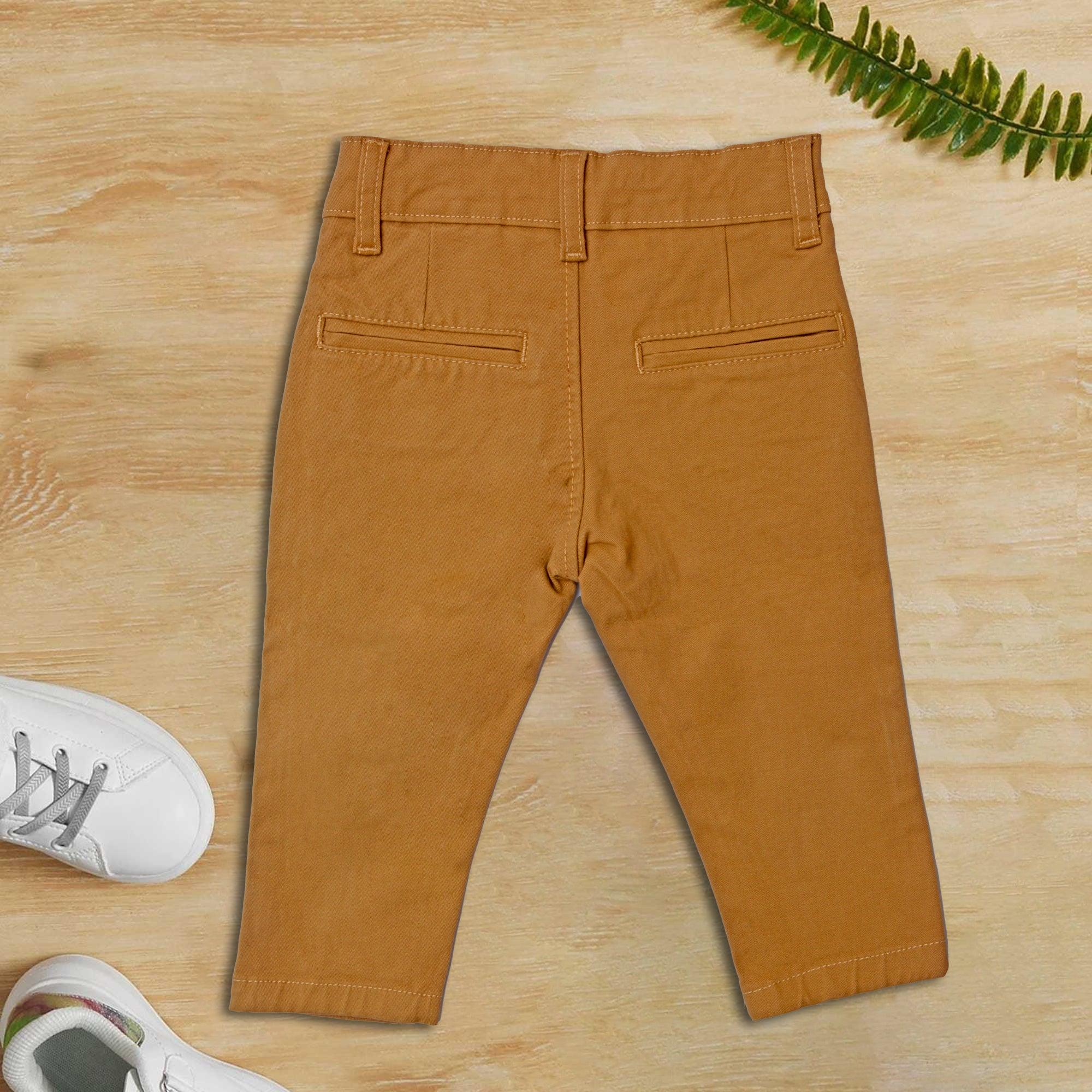 Khaki Cotton pants - Miniwears