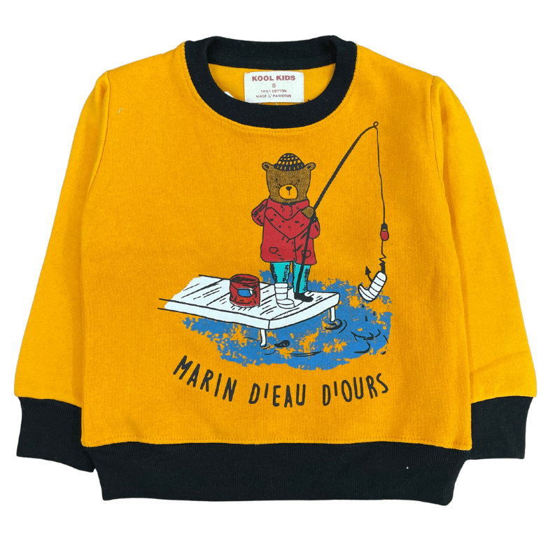 Kids Marin Dieau Diours Yellow Sweatshirt - Miniwears