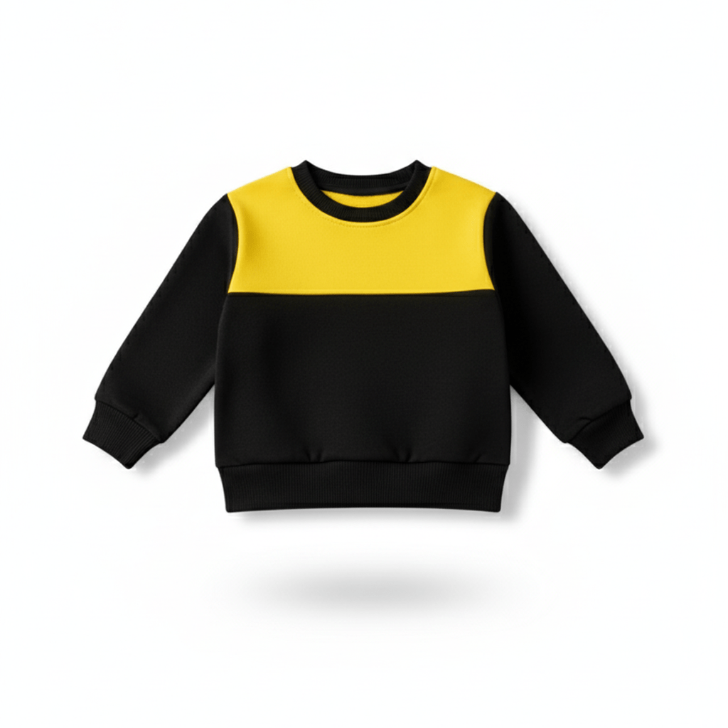 Kids Yellow black Tracksuit - Miniwears