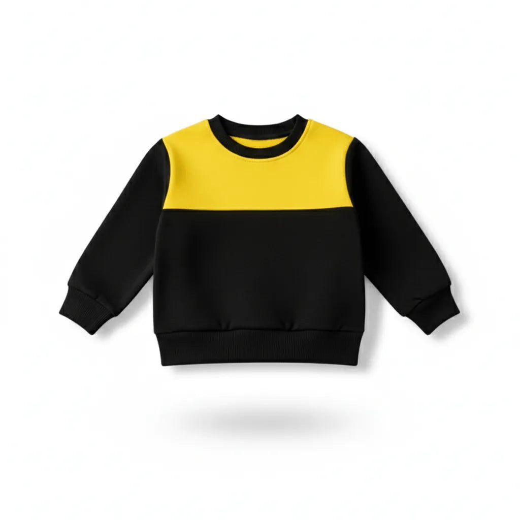 Kids Yellow black Tracksuit - Miniwears