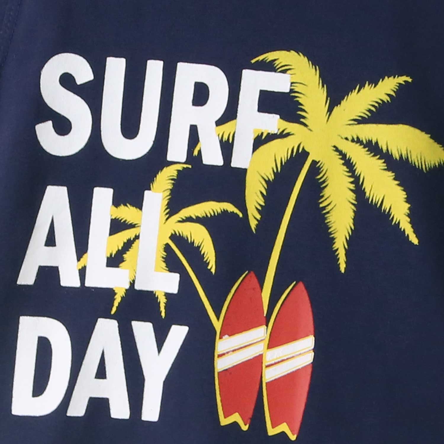 "Surf All Day" Blue Summer Outift