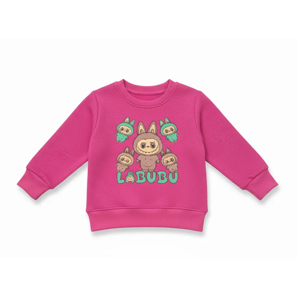 Labubu Mini Dark Pink Tracksuit - Miniwears