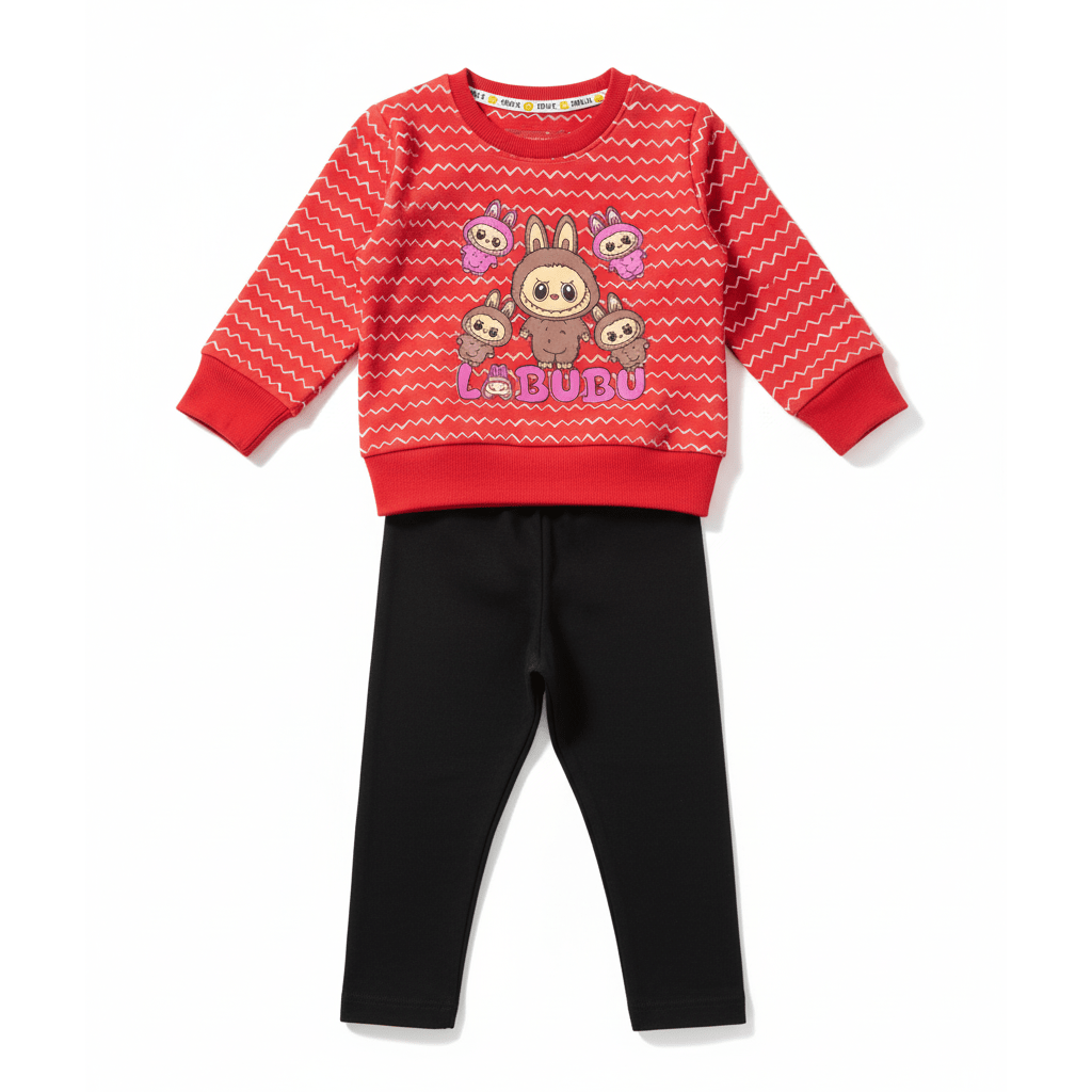 Labubu Red Tracksuit - Miniwears