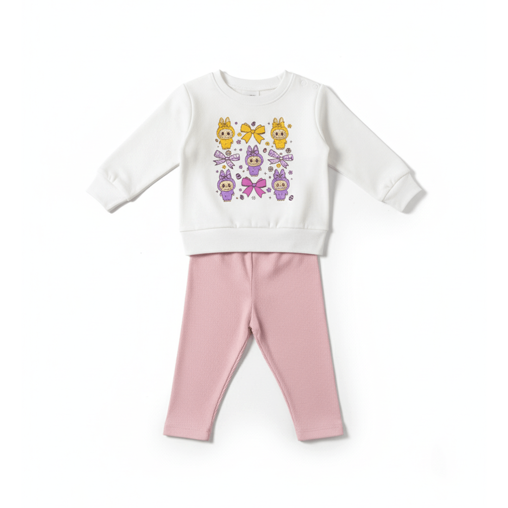 Labubu Sweet Pink Tracksuit - Miniwears