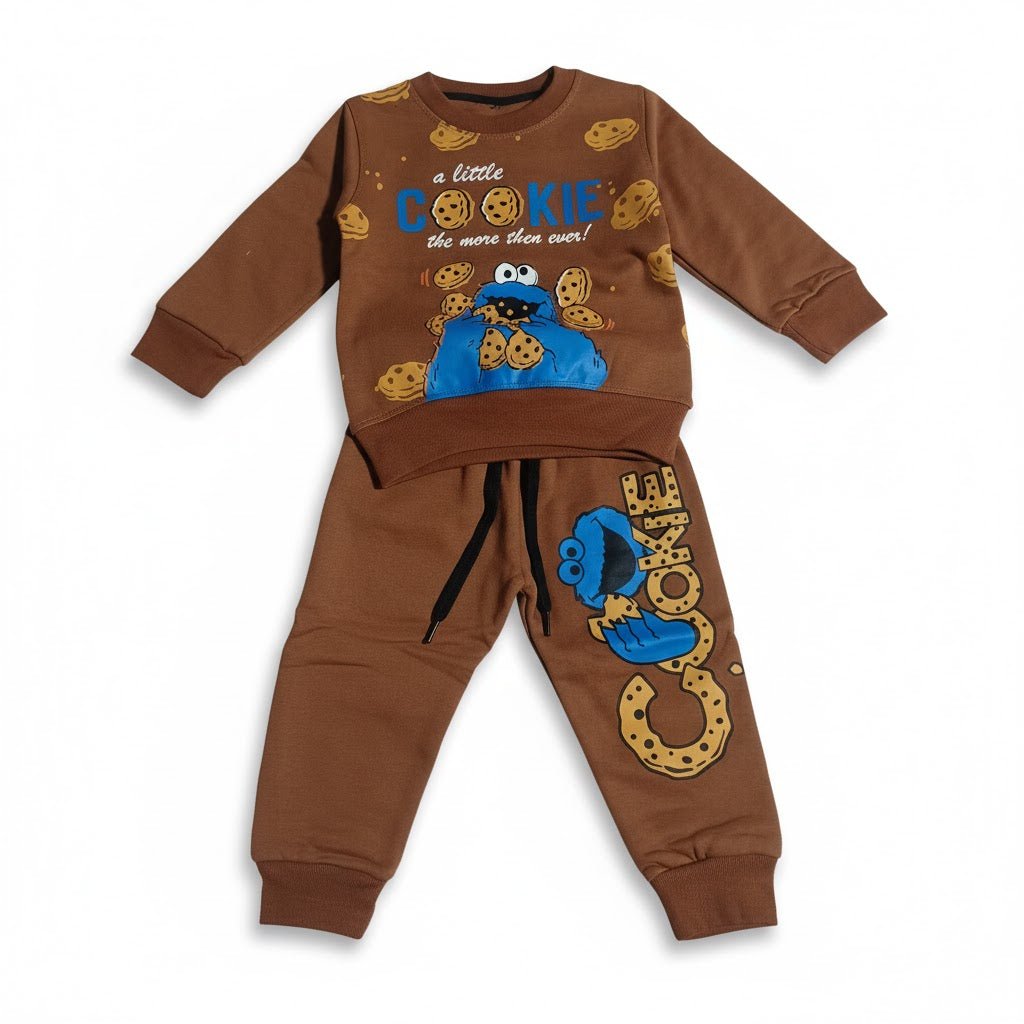 Little Cookies Brown Tracksuit - Miniwears