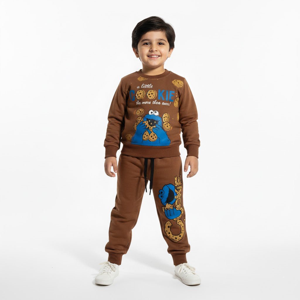 Little Cookies Brown Tracksuit - Miniwears