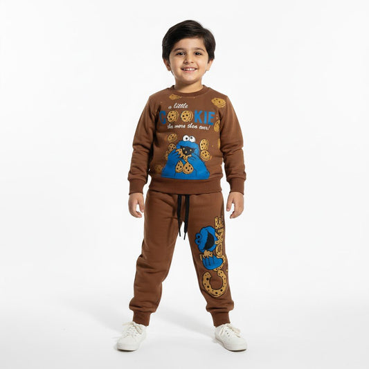 Little Cookies Brown Tracksuit - Miniwears