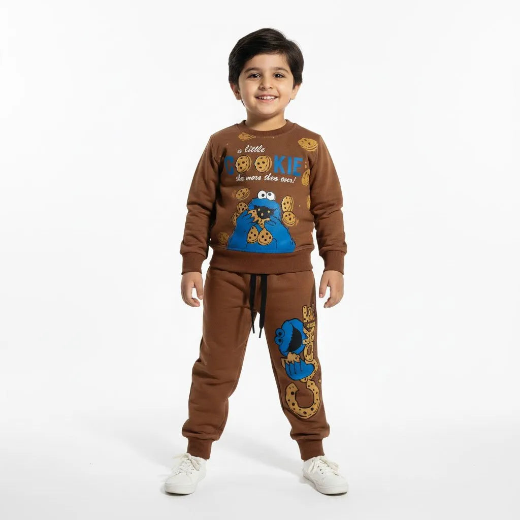Little Cookies Brown Tracksuit - Miniwears