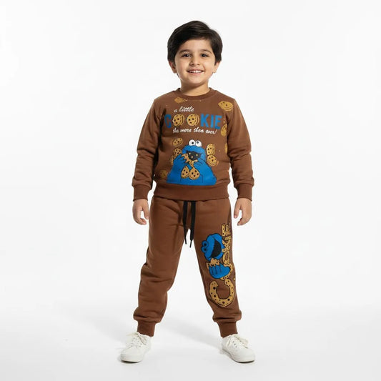 Little Cookies Brown Tracksuit - Miniwears