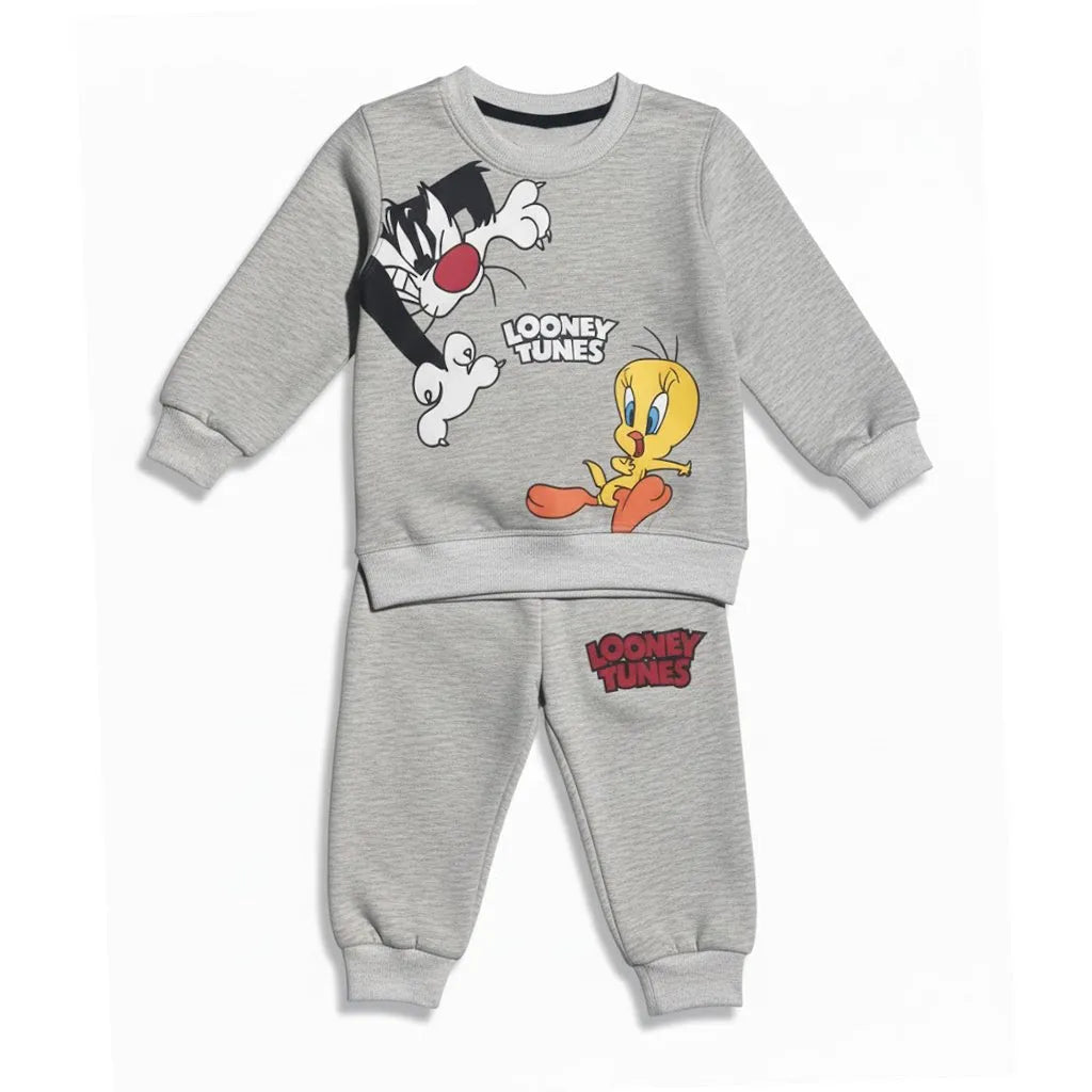 Looney Tunes Grey Tracksuit - Miniwears