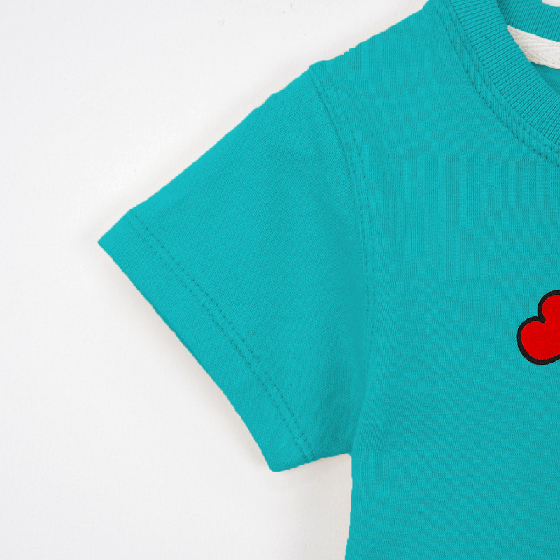 Love Bear T-Shirt & Trouser Set Blue - Miniwears