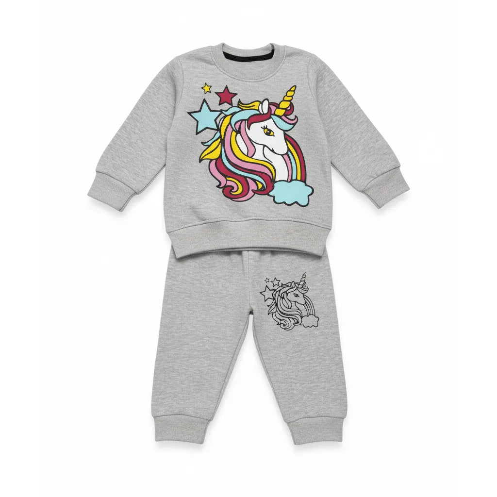 Magical Unicorn Grey Tracksuit - Miniwears