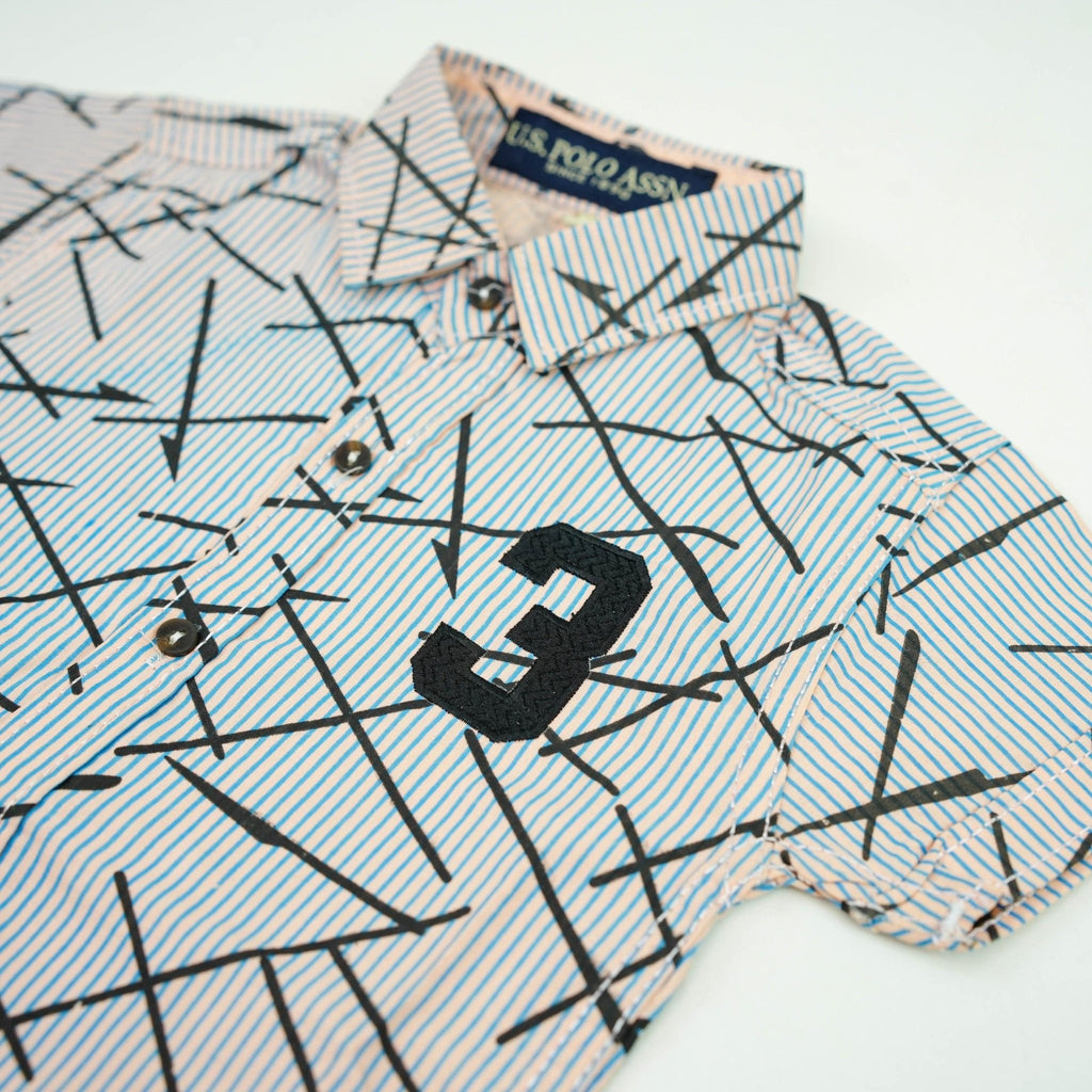 Multicolored Cotton Dress Shirt - Miniwears