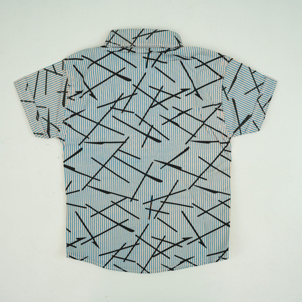 Multicolored Cotton Dress Shirt - Miniwears