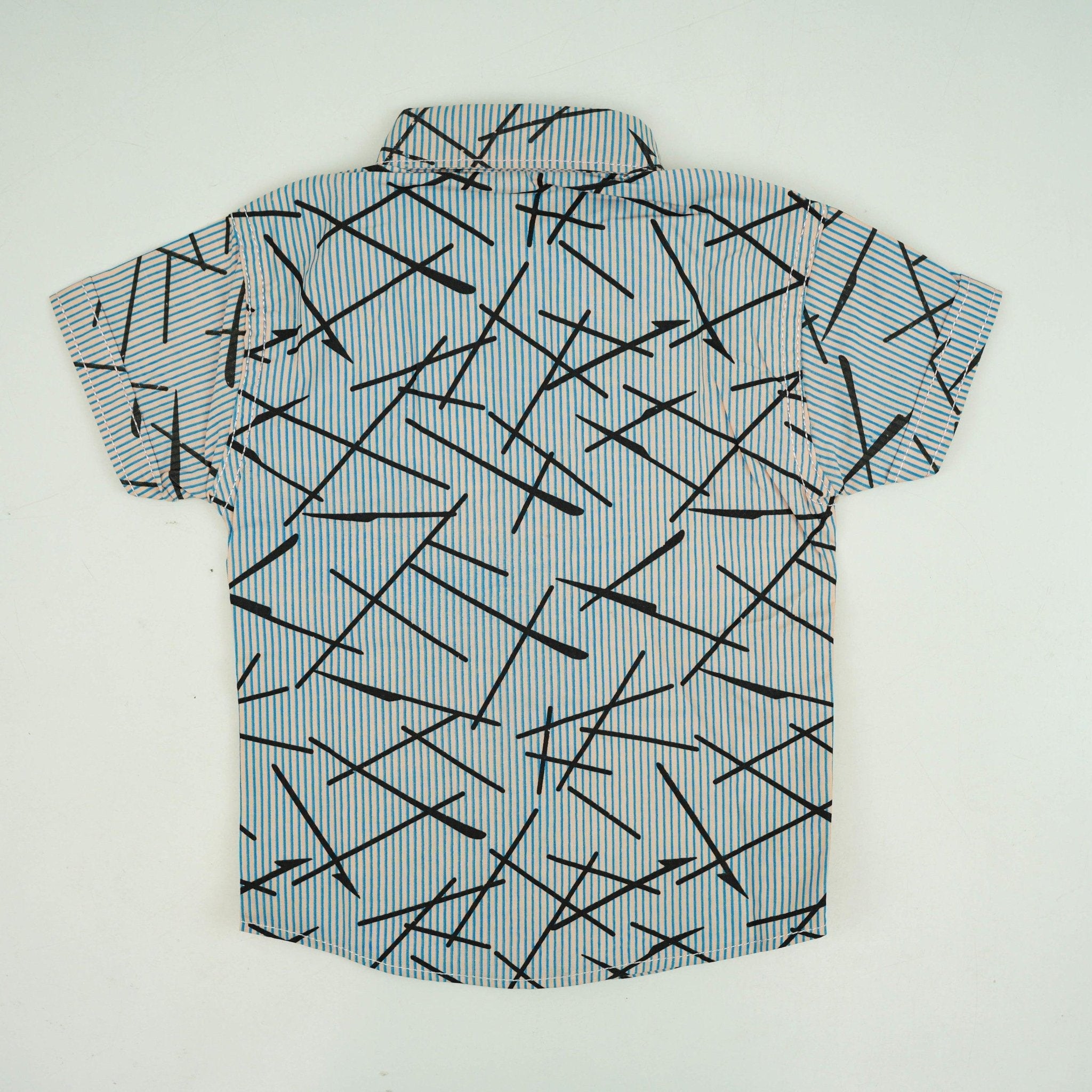 Multicolored Cotton Dress Shirt - Miniwears