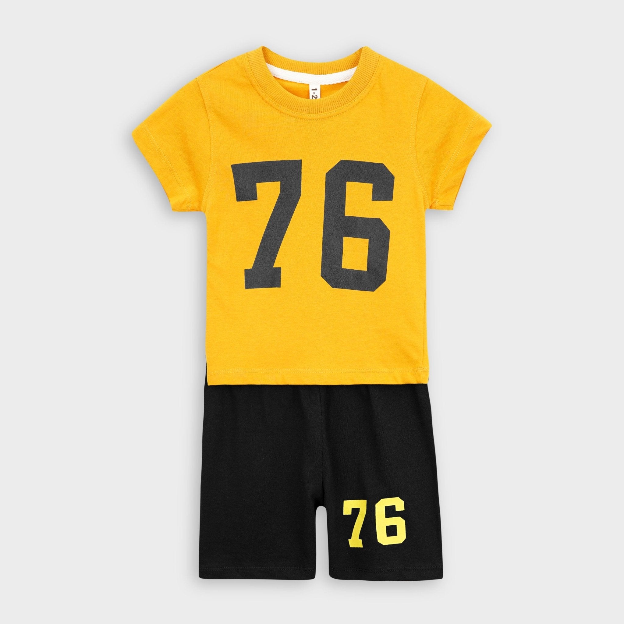 Number 76 T-Shirt & Short Set - Miniwears