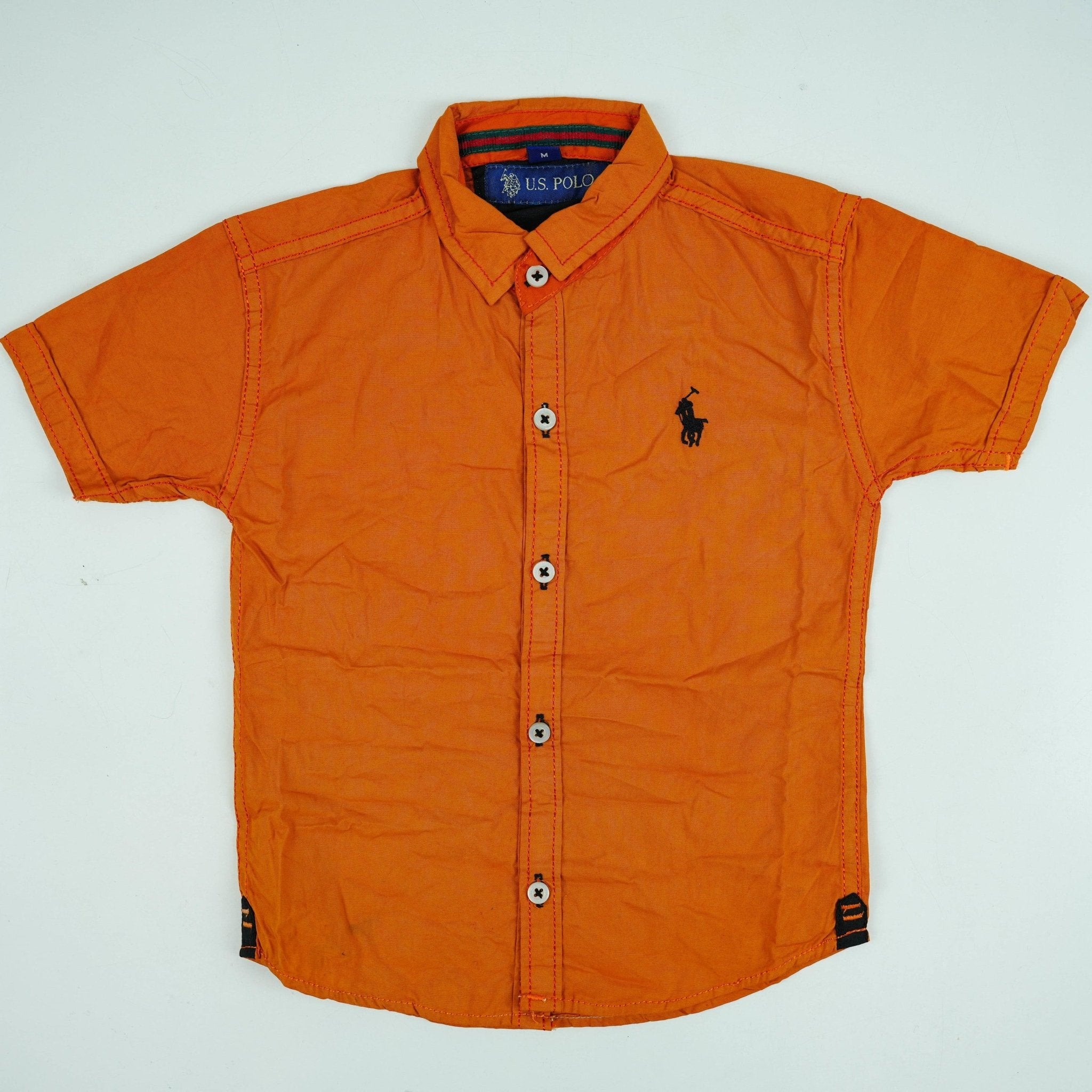 Orange Polo Shirt For Boys - Miniwears