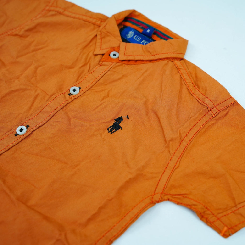 Orange Polo Shirt For Boys - Miniwears